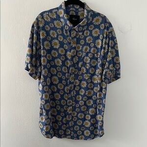 Floral Blue Men's Shirt